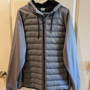 Men's Gray Hooded Jacket